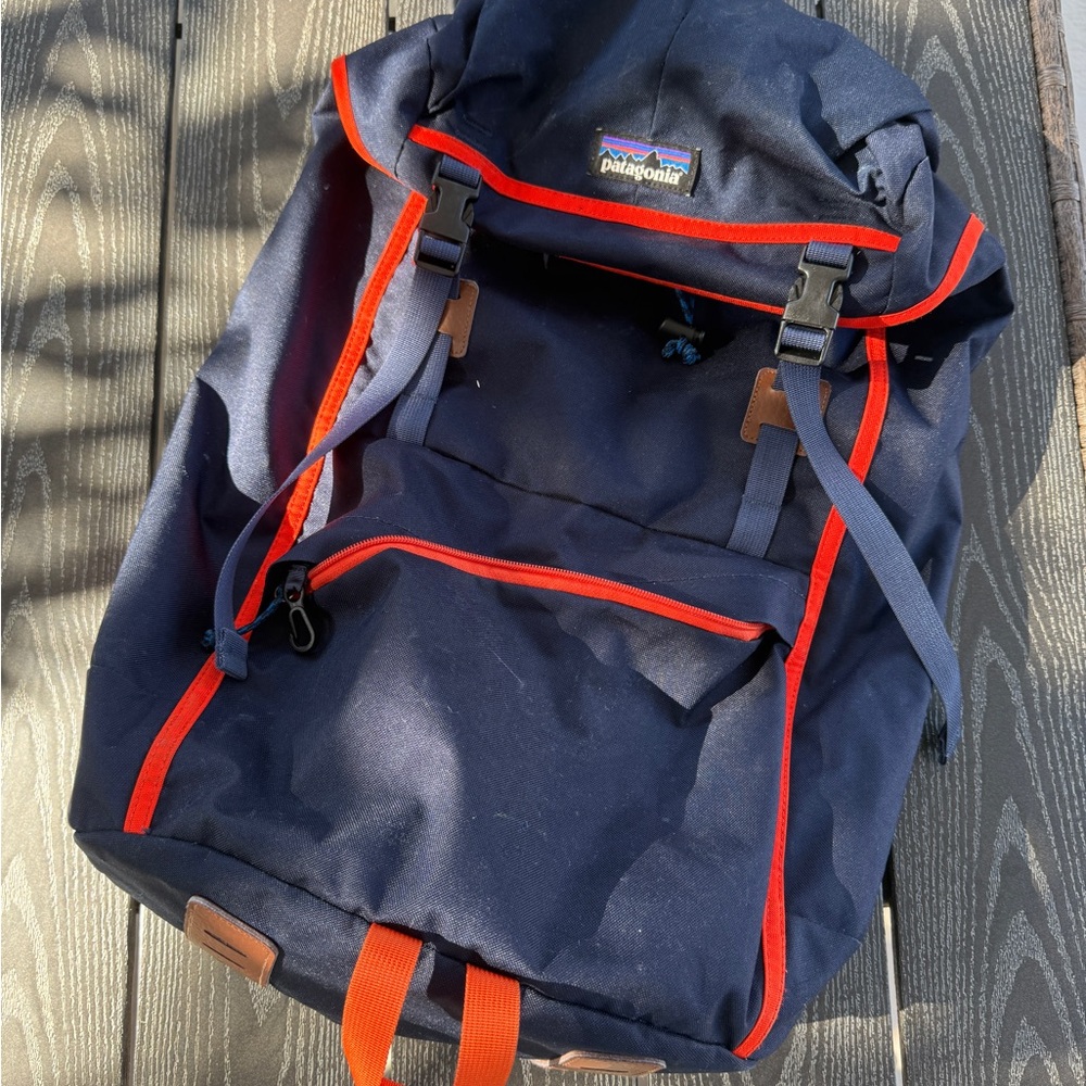 Patagonia Blue and Red Outdoor Backpack